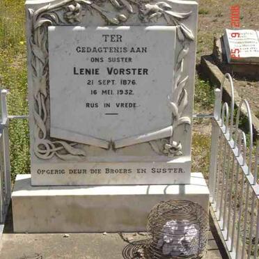 VORSTER Lenie 1876-1932