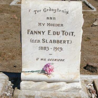 TOIT Fanny E., du nee SLABBERT 1883-1919