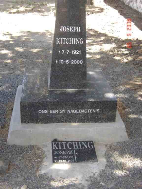 KITCHING Joseph 1921-2000 :: KITCHING Dora