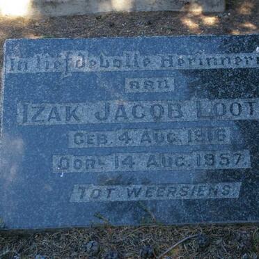 LOOTS Izak Jacob 1916-1957