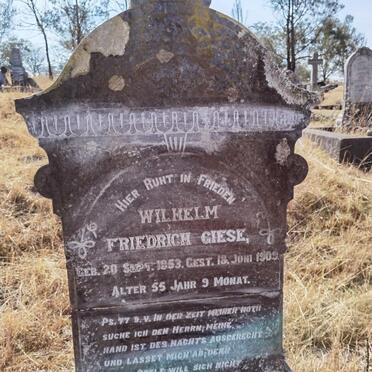 GIESE Wilhelm Friedrich 1853-1909