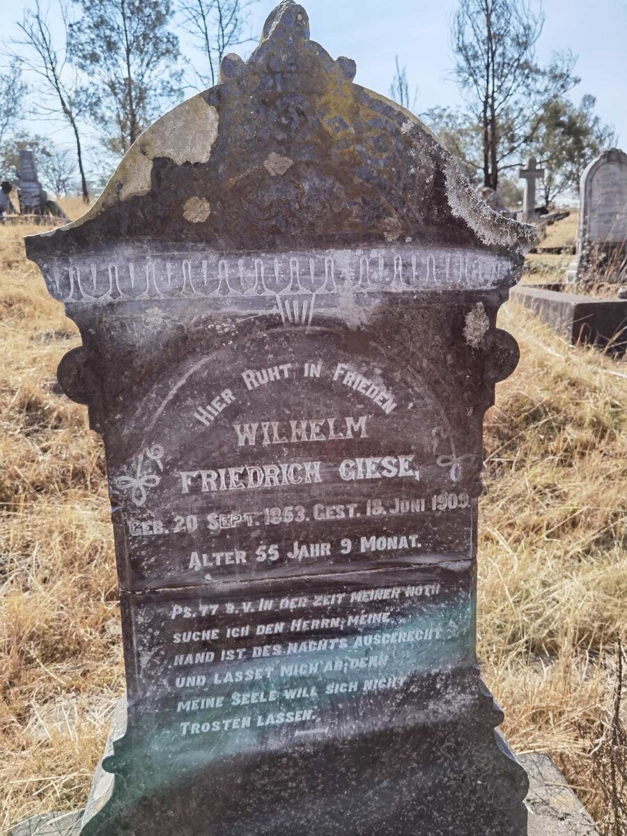 GIESE Wilhelm Friedrich 1853-1909