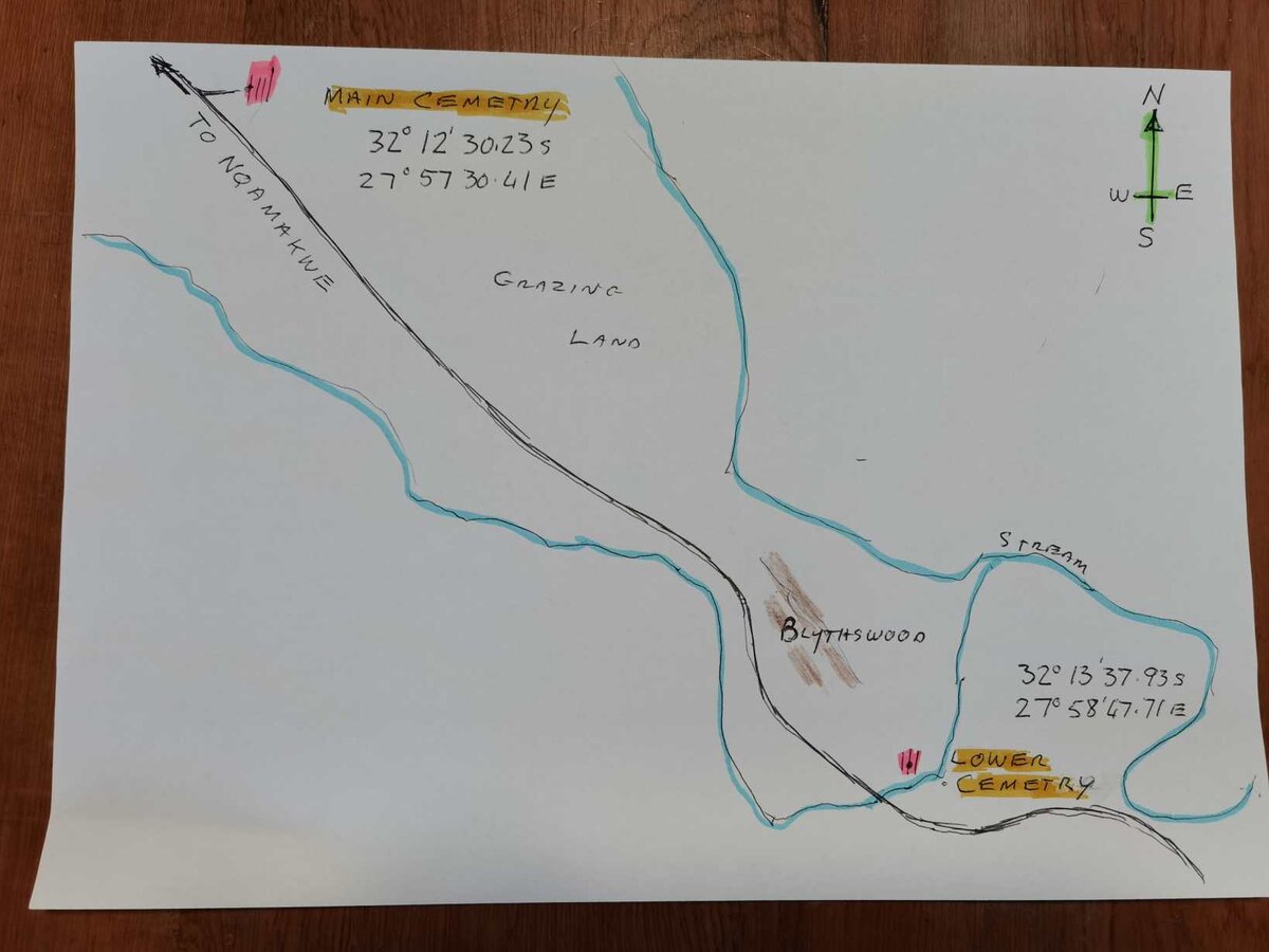 1. Map - Blythswood cemeteries