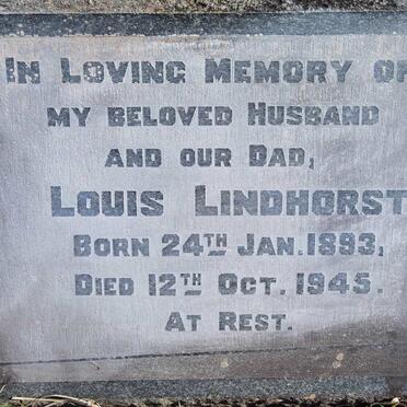 LINDHORST Louis 1893-1945