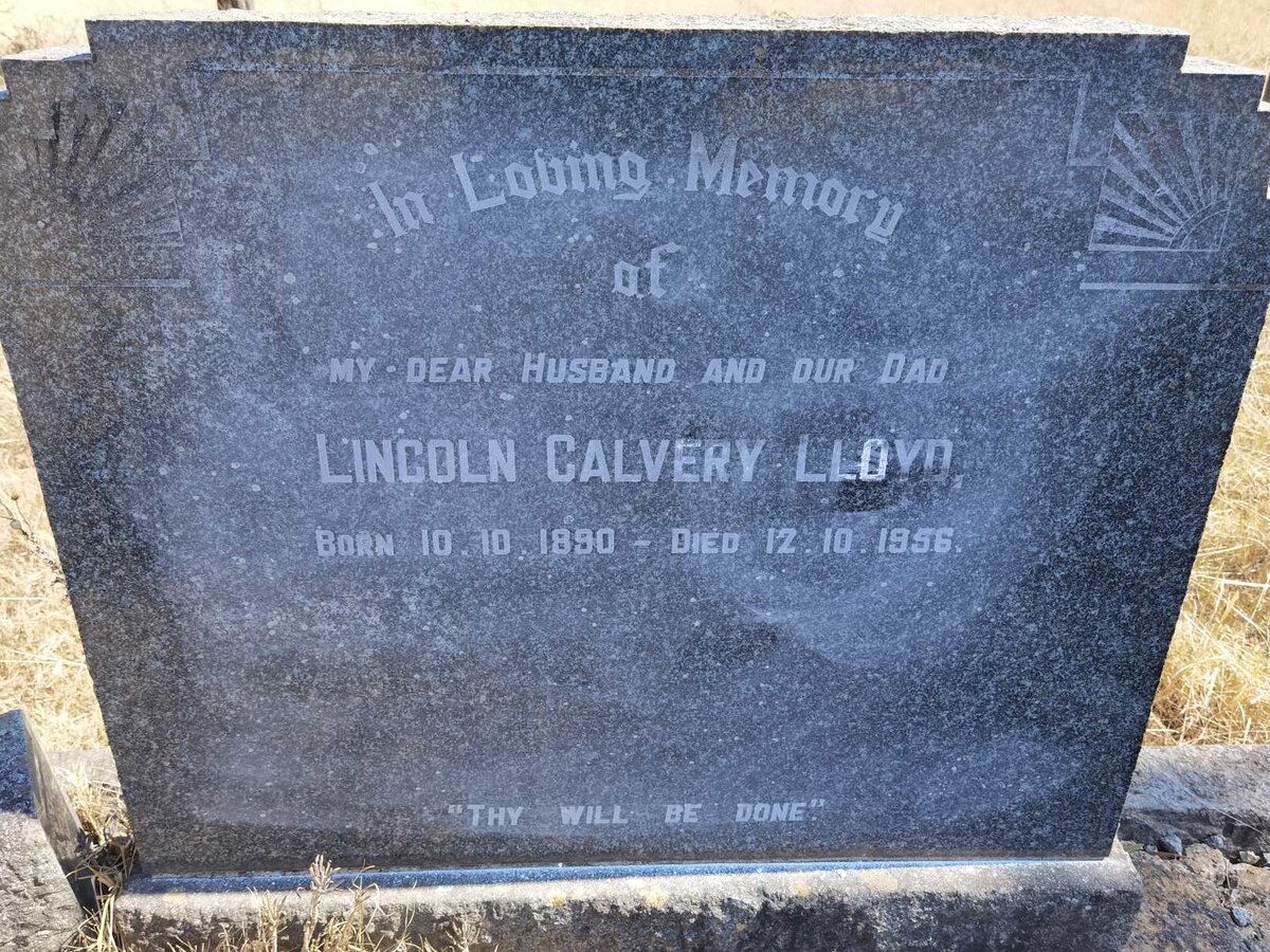 LLOYD Lincoln Calvery 1890-1956