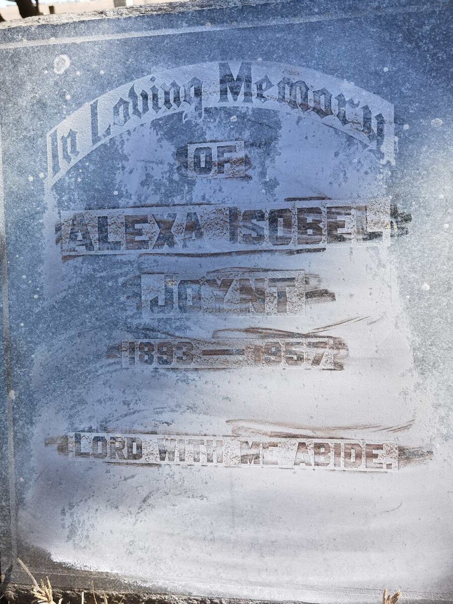 JOYNT Alexa Isobel 1893-1957