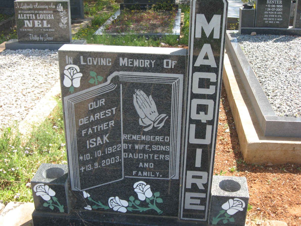 MACQUIRE Isak 1922-2003