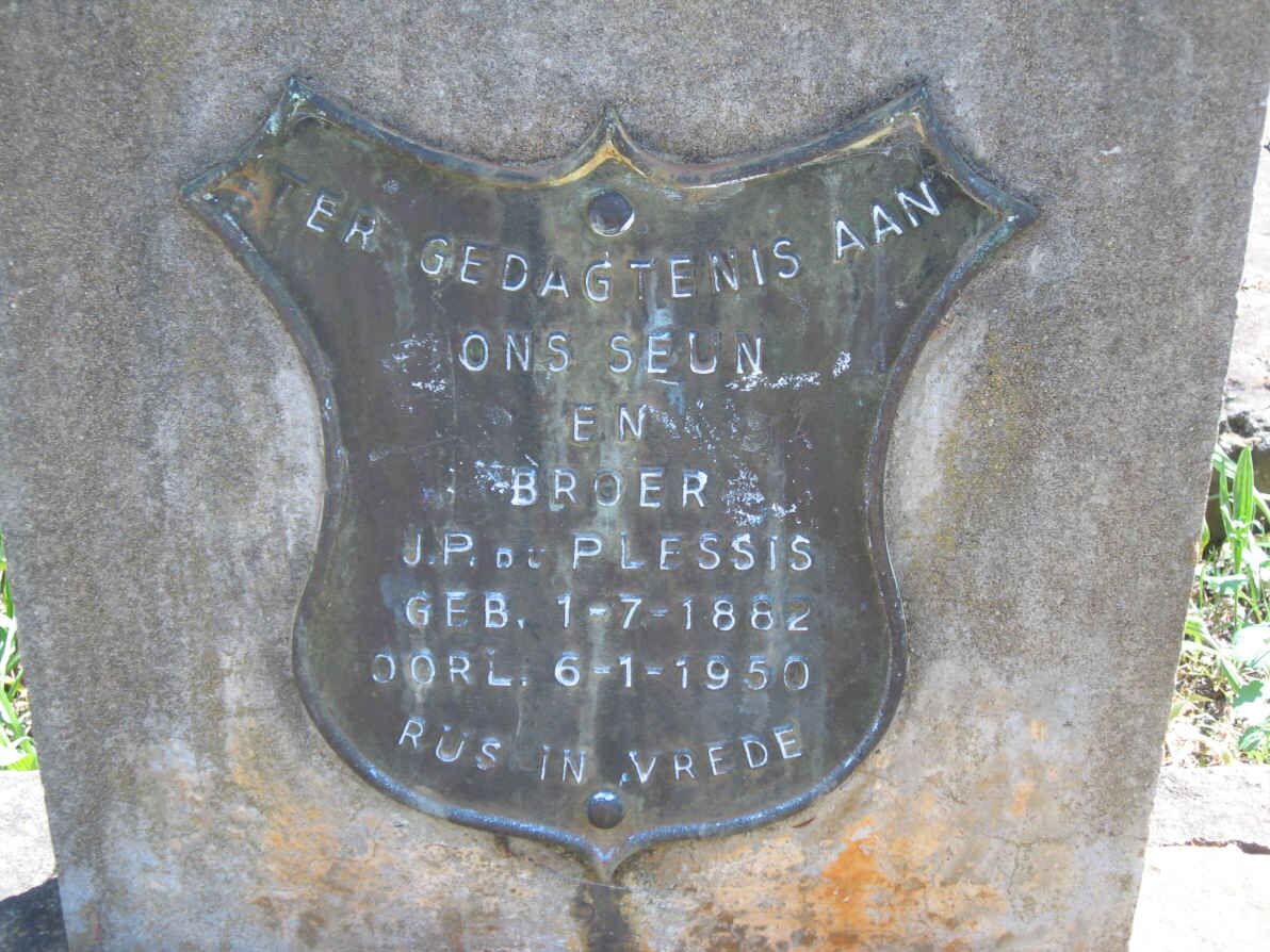 PLESSIS J.P., du 1882-1950