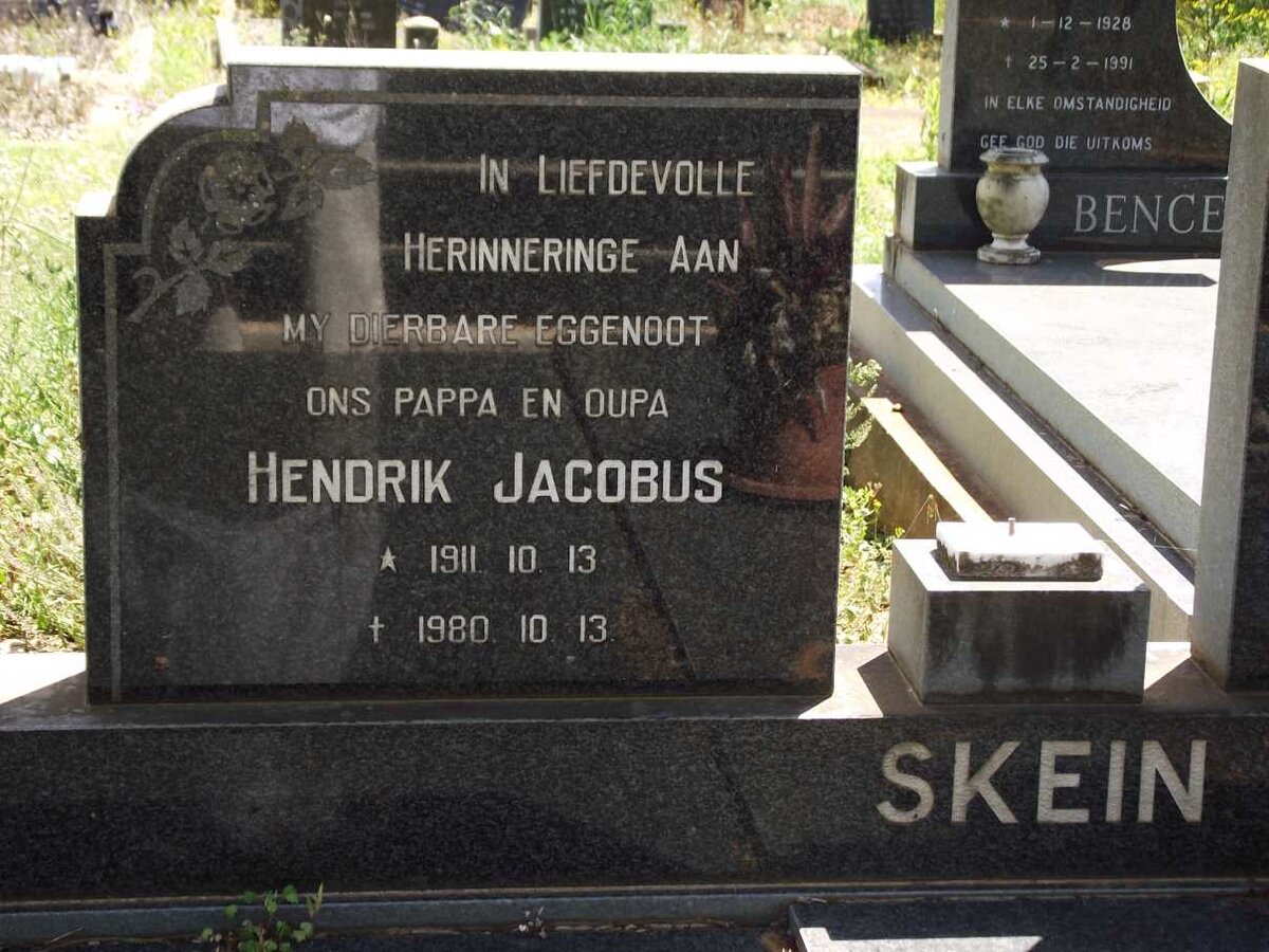 SKEIN Hendrik Jacobus 1911-1980