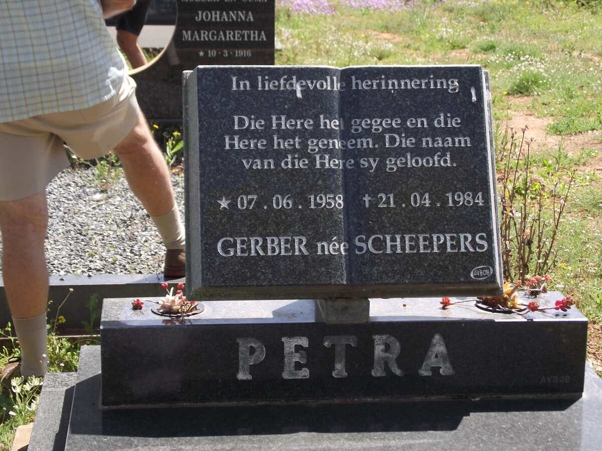 GERBER Petra nee SCHEEPERS 1958-1984