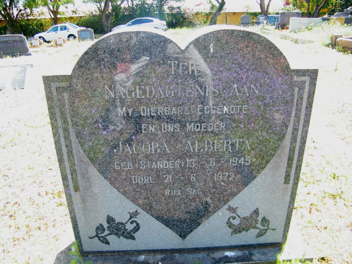 ? Jacoba Alberta STANDER 1945-1972