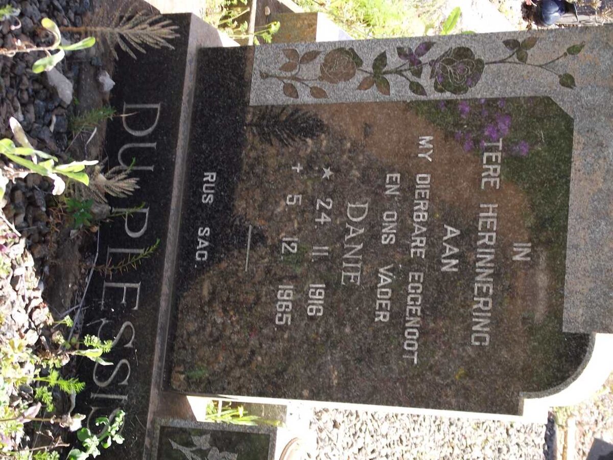 PLESSIS Danie, du 1916-1965