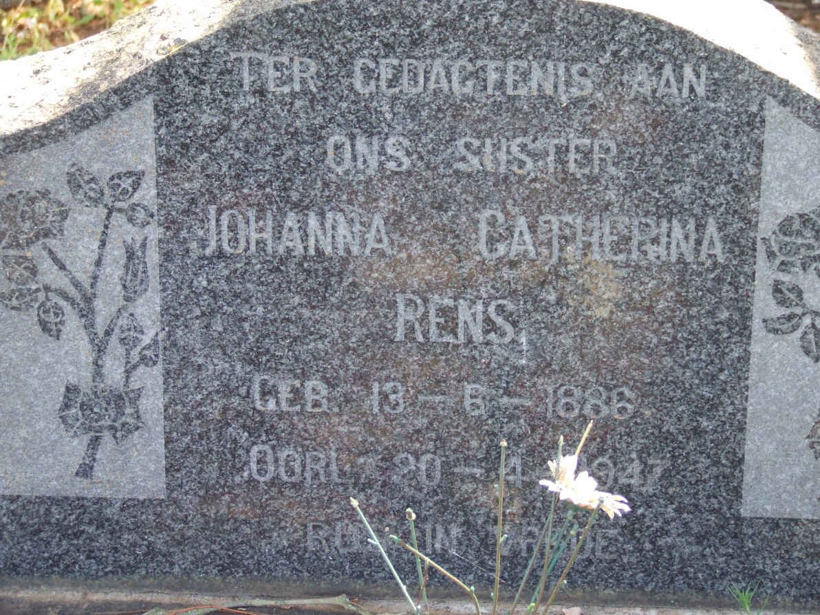RENS Johanna Catharina 1886-1947