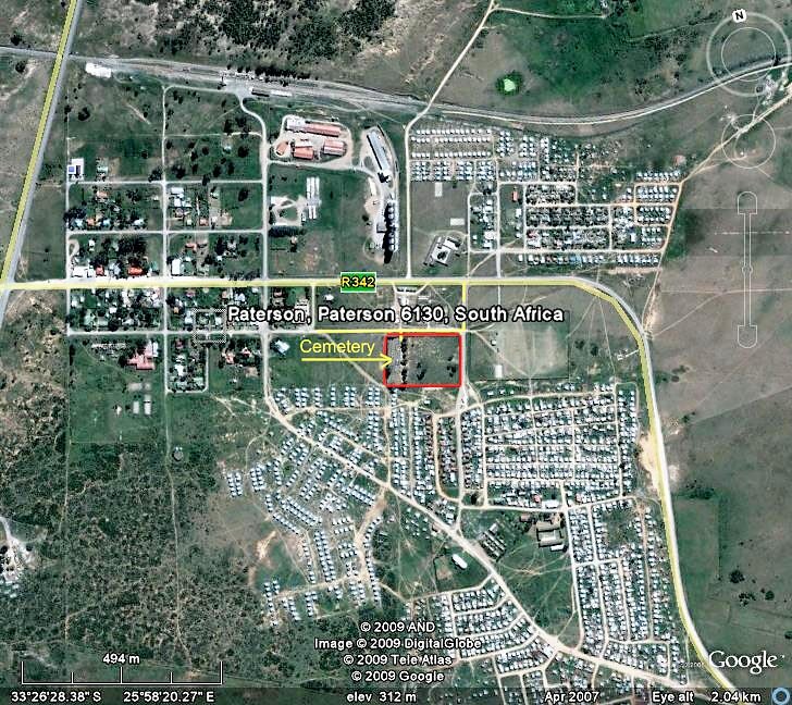1. Google Earth on Paterson Cemetery