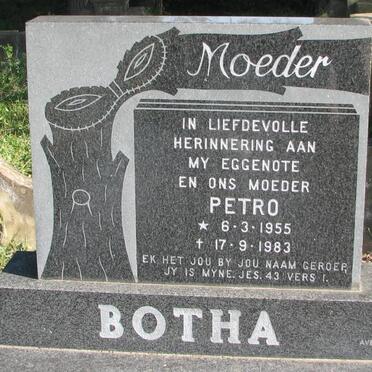 BOTHA Petro 1955-1983