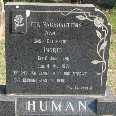 HUMAN Ingrid 1961-1978