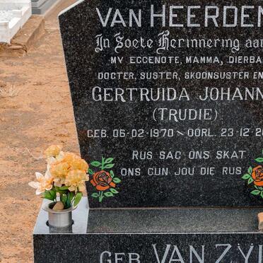 HEERDEN Gertruida Johanna, van nee VAN ZYL 1970-2002