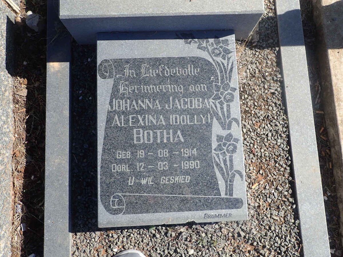 BOTHA Johanna Jacoba Alexina 1914-1990