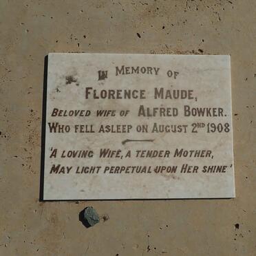 BOWKER Florence Maud -1908