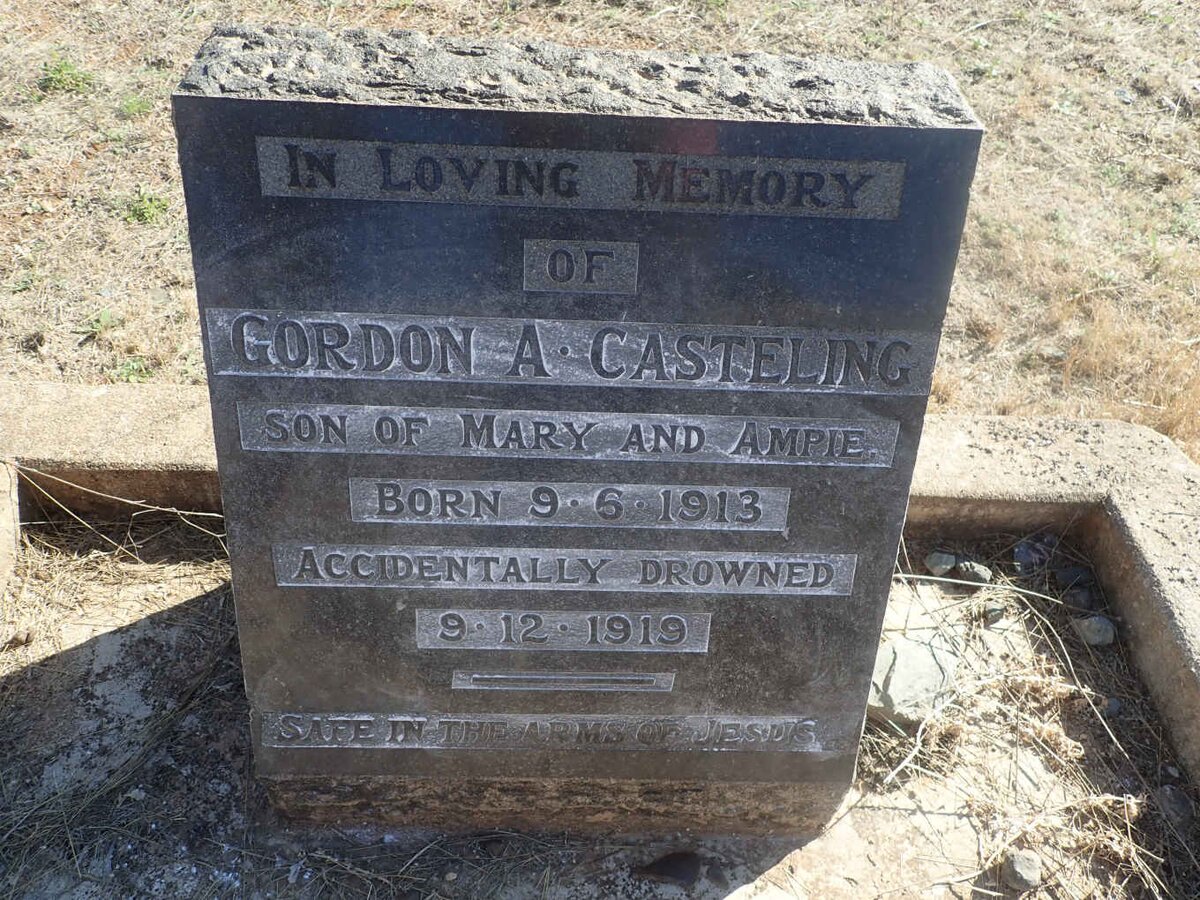 CASTELING Gordon A. 1913-1919