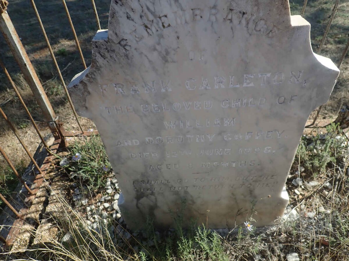 COFFEY Frank Carleton -1898