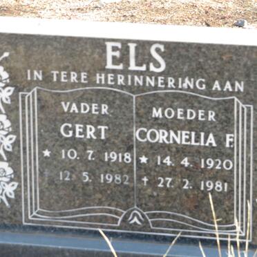 ELS Gert 1918-1982 &amp; Cornelia F. 1920-1981