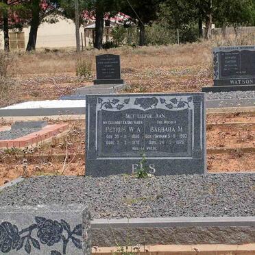 ELS Petrus W.A. 1890-1970 &amp; Barbara M. SNYMAN 1903-1978