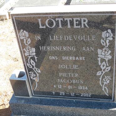 LOTTER Pieter Jacobus 1934-2002 &amp; Isa Margaretha Louisa 1933-1999