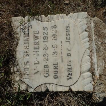 MERWE Louis Benjamin, v.d. 1925-1928