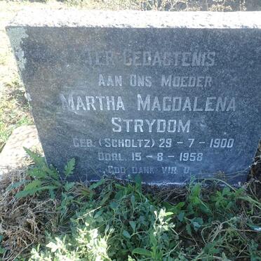 STRYDOM Martha Magdalena nee SCHOLTZ 1900-1958