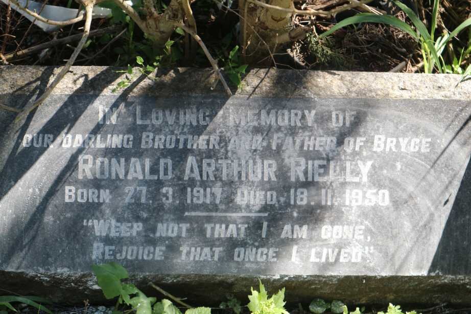 RIELLY Ronald Arthur 1917-1950