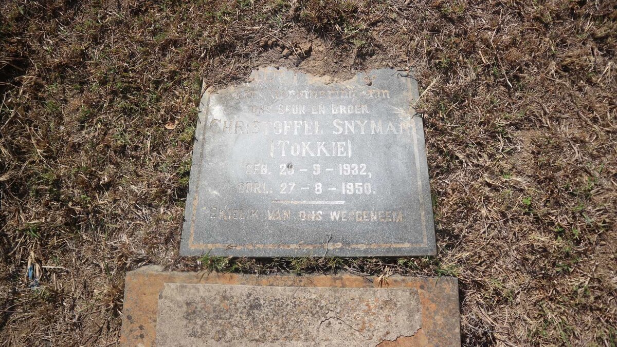 SNYMAN Christoffel 1932-1950