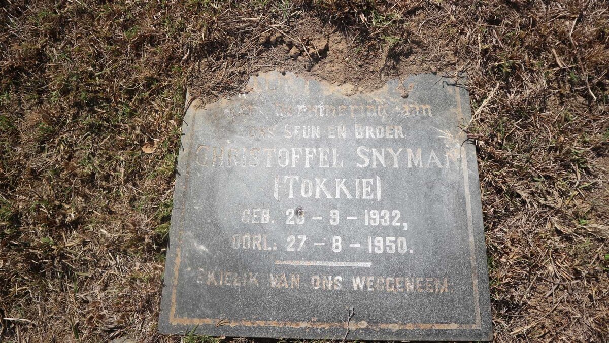 SNYMAN Christoffel 1932-1950