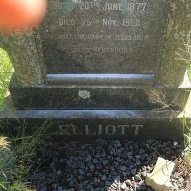 ELLIOTT Johanna Hendrica nee SCHEEPERS 1877-1958