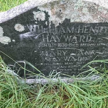 HAYWARD William Henry 1839-1912 &amp; Mary Ann NELSON 1845-1928