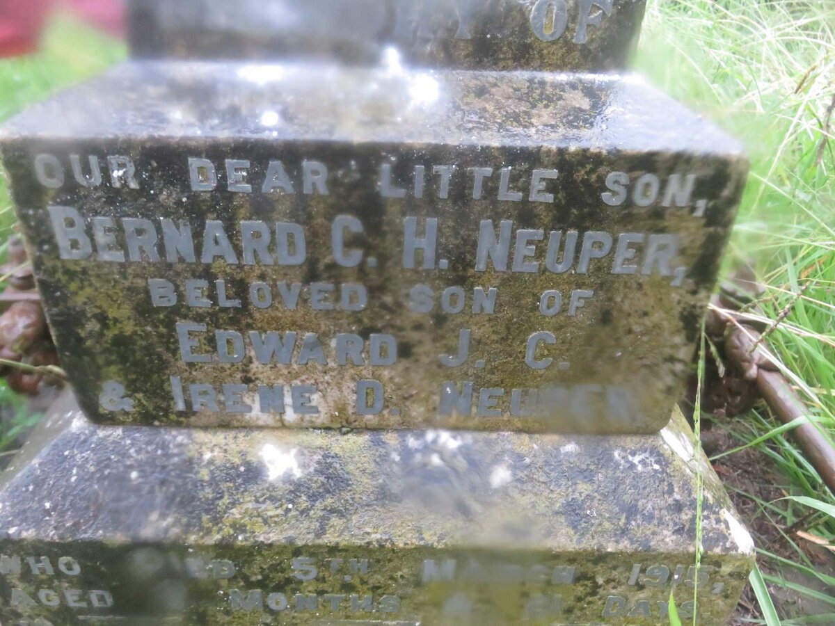 NEUPER Bernard C.H. -1915