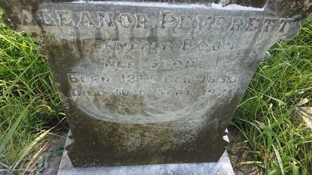 PEVERETT Eleanor formerly BOON nee SHONE 1830-1921