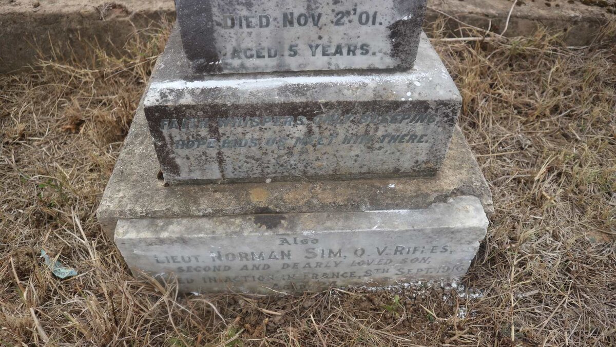 SIM Norman -1916 :: SIM Andrew Young -1901