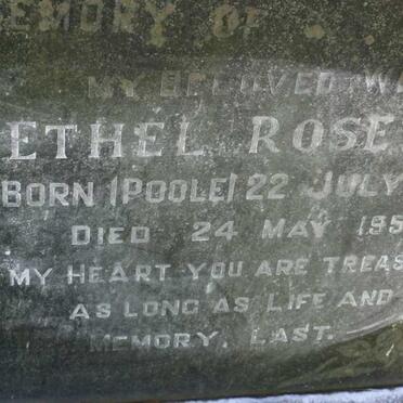WESTCOTT Ethel Rosetta nee POOLE 1890-1959