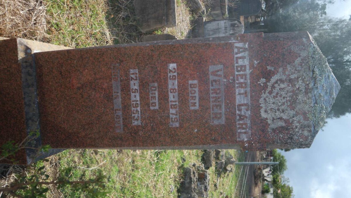 VERNER Albert Carl 1879-1953