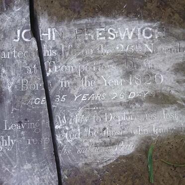 PRESWICK John 1820-1856