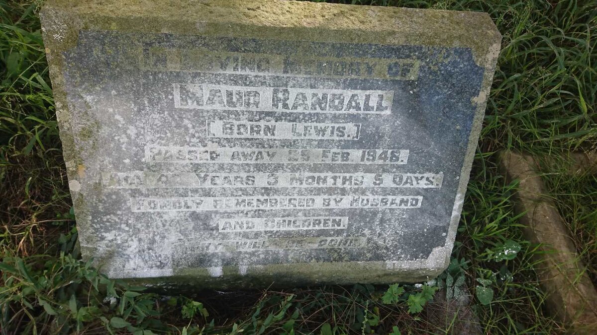 RANDALL Maud nee LEWIS -1948