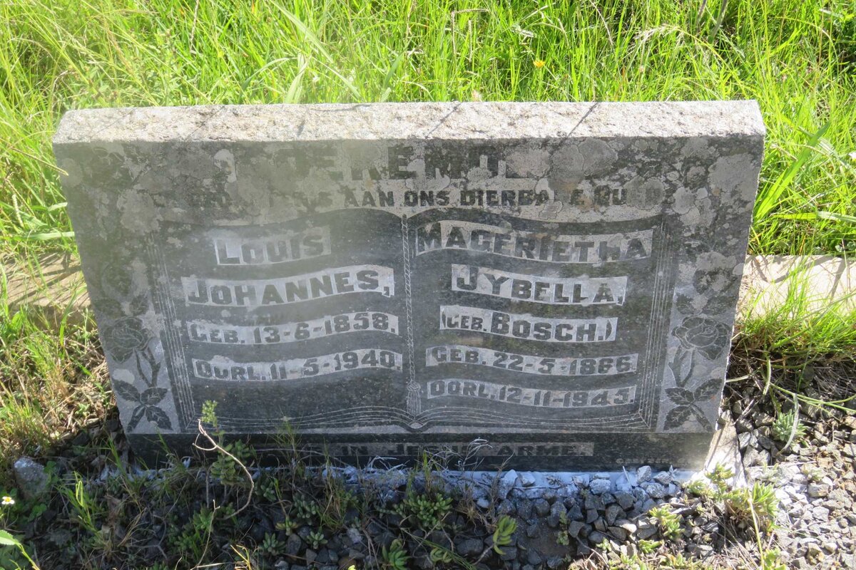 KOEKEMOER Louis Johannes 1858-1940 &amp; Magerietha Jybella BOSCH 1866-1945