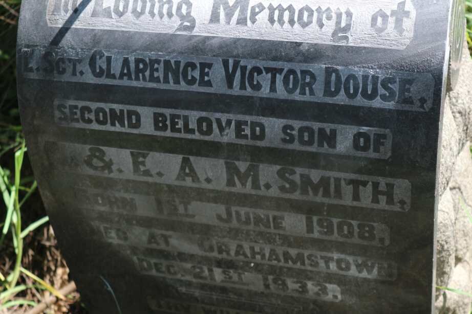 SMITH Clarence Victor Douse 1908-1933