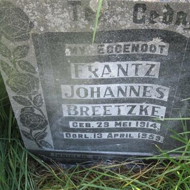 BREETZKE Frantz Johannes 1914-1959