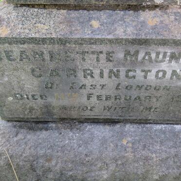 CARRINGTON Jeannette Maunsell -1921