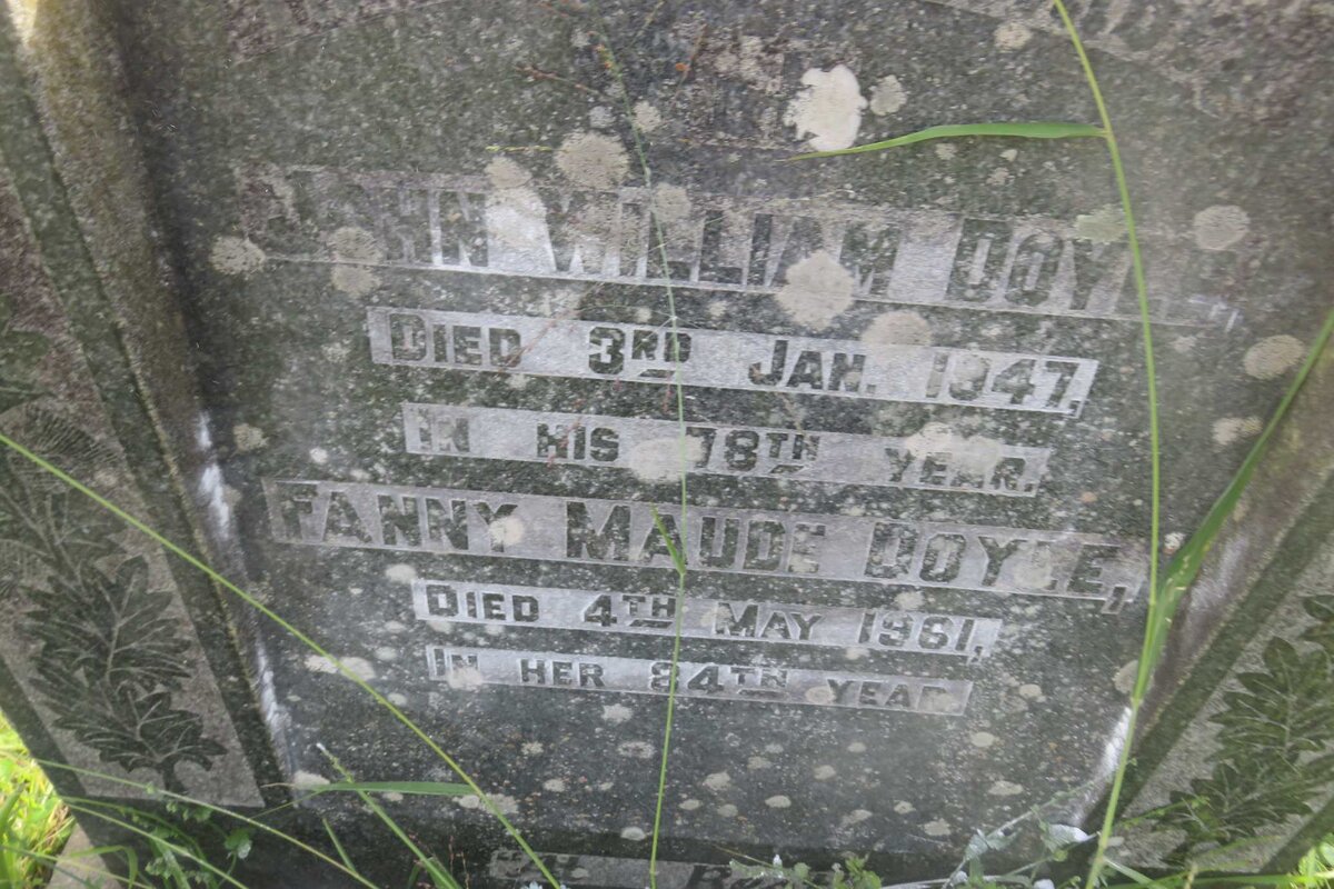 DOYLE John William -1947 &amp; Fanny Maude -1961