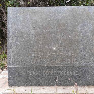 RANDALL Archibald Hayward 1882-1948