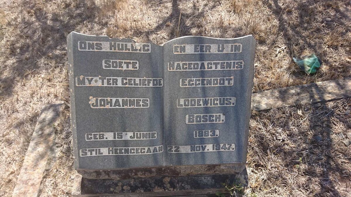 BOSCH Johannes Lodewicus 1883-1947