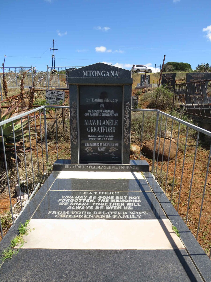 MTONGANA Mawelanele Greatford 1945-1996